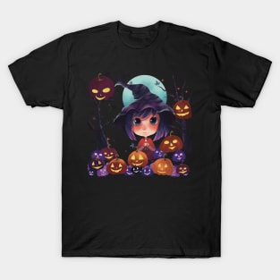 Little witch kawaii Halloween T-Shirt